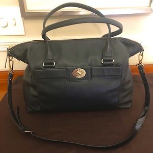 Kate Spade black leather satchel